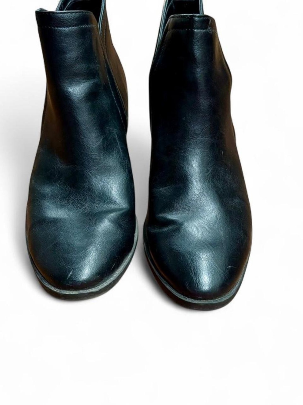 Target Black Leather Ankle Booties